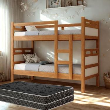 Imagem de Beliche Solteiro Compacta Vira Duas Camas Modernas e Sofisticadas Com 