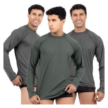 Imagem de KIT 3 Unidades Camisa térmica segunda pele snugg proteção ao frio e ao