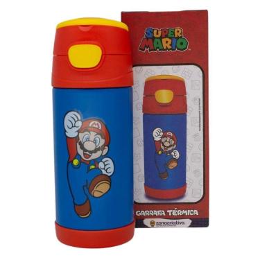Imagem de Garrafa Térmica Top Handle 350 Ml Super Mario -