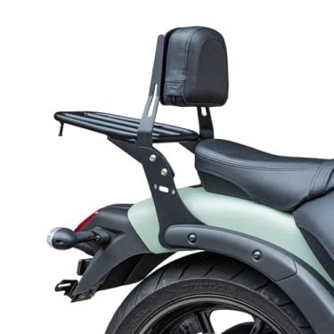 Imagem de Bagageiro Sissy Bar para motocicleta para passageiro adequado para Vulcan S 650 VN650 EN650 2015 2016-2025 2021 2022 2023 2024 encosto traseiro