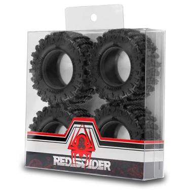 Imagem de 1.3''Soft Rubber Crawler Tires(4PCS) for 1/24 1/18 SCX24 TRX4M AX24 FCX24 FCX18 RC Crawler Car (Style B)