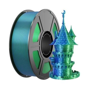 Imagem de Filamento De Impressora 3D Multicolorido Dual/Tri Color 1.75mm PLA Bri