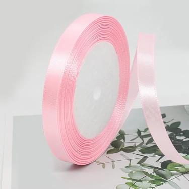 Imagem de Conjunto de fita de cetim dupla face de 12 cores de 172 cm de comprimento por rolo (4 rolos) para decoração de festa de aniversário de embrulho de presente