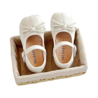 Imagem de Sapatos Mary Jane para Meninas - Borboleta, Couro PU Macio e Design Fa