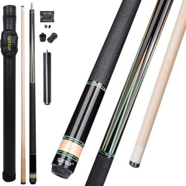 Imagem de CUEELF Bastão de taco de sinuca de baixa deflexão feito à mão para taco de bilhar profissional para tacos de bilhar para adultos (CJ-SH-01)