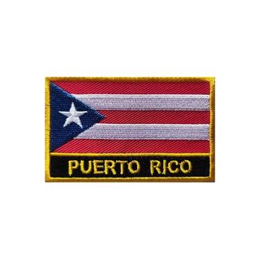 Imagem de Ruoming 1 PÇ Patch de bandeira multinacional bordado a ferro ou costurado em bordado tático militar nacional multinacional (Porto Rico)