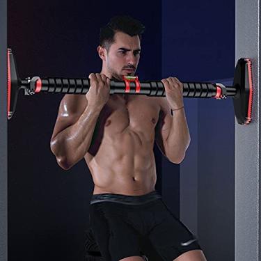 Imagem de Barra horizontal pull-ups barra horizontal sem perfuração, equipamento de fitness doméstico retrátil adequado para academias e famílias (tamanho: 90-120 cm)