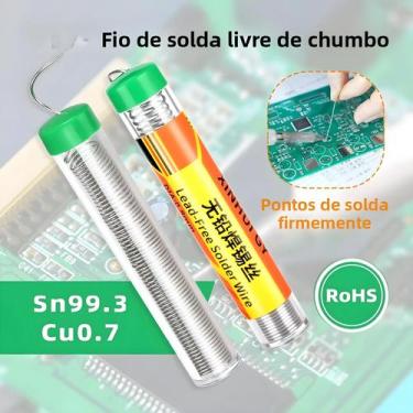 Imagem de Portátil Rosin Núcleo Solda Ferro Bateria Repair Tool, sem chumbo, fio