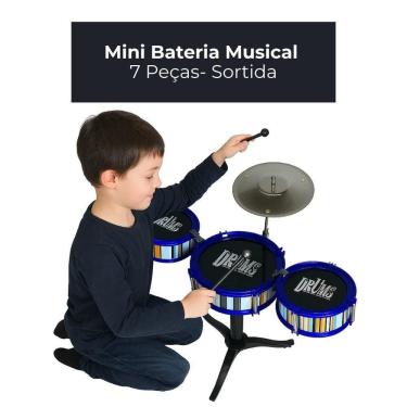 Imagem de Mini Bateria Musical 7 Peças-