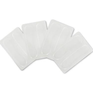 Imagem de EASTROCK Almofadas de gel amortecedoras de tambor, 8 peças longas de silicone transparentes, silenciadores de tambor para caixa, controle de tom de prato de bateria, ressonância de tom, branco