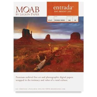 Imagem de Moab Entrada Rag Bright 300 g/m² 21,5 x 28 cm – 25 folhas R08-ERB300851125