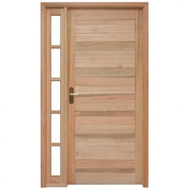 Imagem de Porta de Madeira Lambril 213x109cm com Batente 9,4cm Ewk P28 M33 Rondo