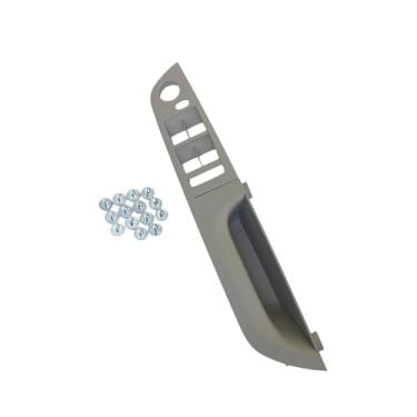 Imagem de RHD interior direito porta do motorista painel de apoio de braço painel interruptor tampa da maçaneta da porta compatível com BMW Série 3 E90 E91 316 318 320 325 328i 2004-2012(Gray Low-end 37.5)