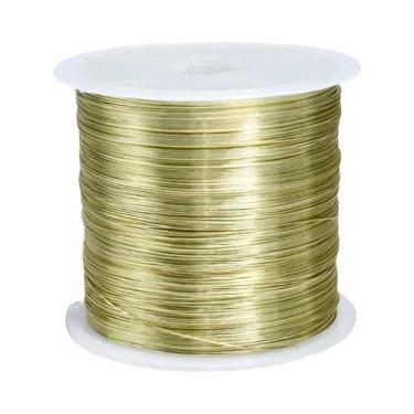 Imagem de Fio Metálico Colorido 100M/Rolo 0.3/0.4mm Para Pulseira Colar DIY Arte