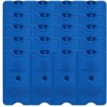 Imagem de Kit 20 Un. Gelo Gel Reutilizável Rígido De 500Ml Gelotech
