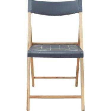 Imagem de Cadeira de Madeira Dobrável Tramontina Potenza Fold Madeira Teca Natur