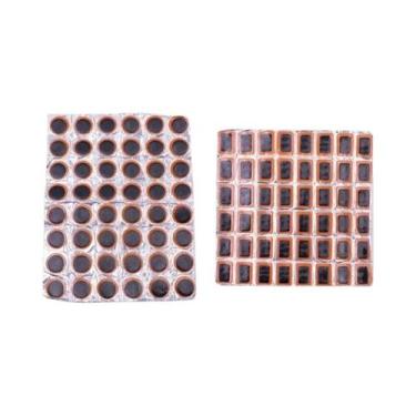 Imagem de Kit De Reparo De Pneus De Bicicleta Com 48/96 Peças, Remendos De Borra