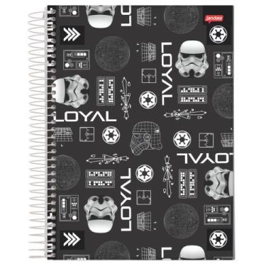 Imagem de Caderno Espiral (GRANDE) Star Wars 10 Matérias 160 Folhas Capa Dura - 