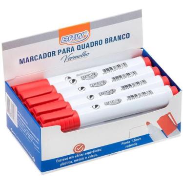 Imagem de Pincel Quadro Branco Vermelho CX.C/12 (7898936754363) - BRW