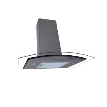 Imagem de Coifa Fogatti De Parede Clean Vidro Curvo Kromanox 60cm 110v, 110V