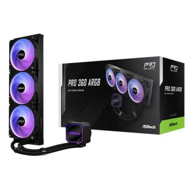 Imagem de Water Cooler ASROCK PRO 360 ARGB Preto 360MM