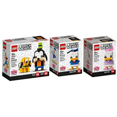 Imagem de Lego Brickheadz Disney Pluto + Goofy (40378), Daisy Duck (40476) & Donald Duck (40377) Exclusive Bundle