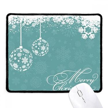 Imagem de Tapete de borracha para jogos com borda costurada para festivais, flocos de neve