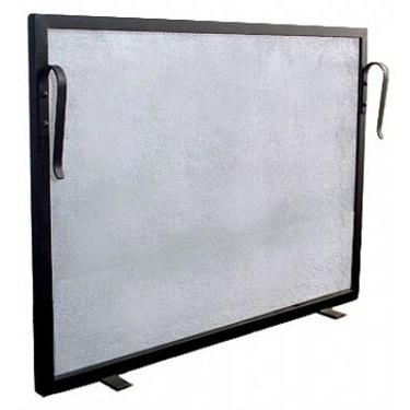 Imagem de Tela Para Protecao Lareira - Grade Para Lareira 80X50 Ferro Preto