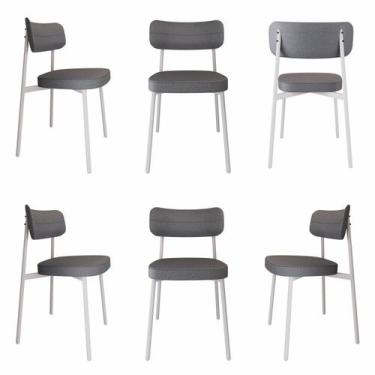 Imagem de Cadeira Alloa Fixa com 4 Pés 50 X 44,7 X 83,8 Cm com 6 Unidades - Meta
