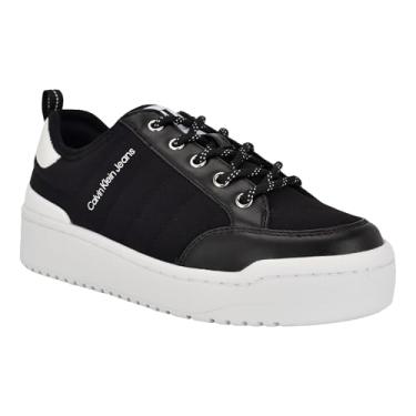 Imagem de Calvin Klein Tênis feminino Austie, Preto/Branco 001, 41
