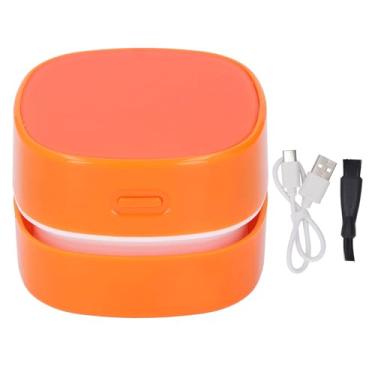 Imagem de Aspirador de pó de Mesa, Mini Varredor de Poeira Giratório Sem Fio, Teclado de Computador, Aspirador de pó para Migalhas de Cabelo, Aparas de Borracha, Sucata de Papel