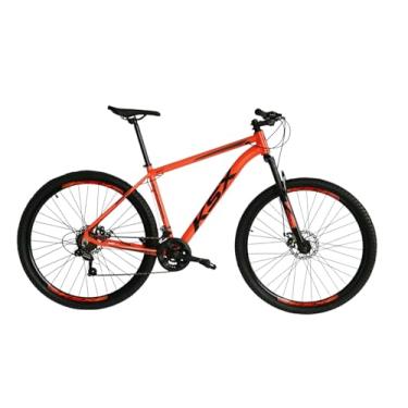 Imagem de Bicicleta KSX Multicor Edição 2025 Aro 29 Em Alumínio 21V Com Freios a Disco e Suspensão de 80mm,21,Laranja Neon Preto