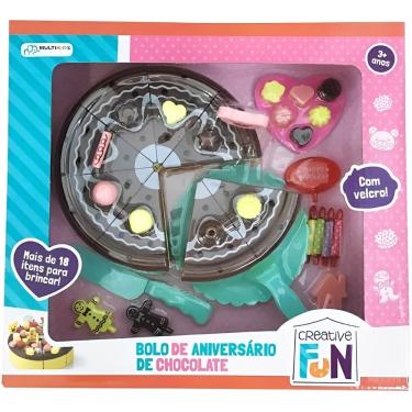 Imagem de Creative Fun Bolo De Aniversário Chocolate Brinquedo Crec Crec - Multikids