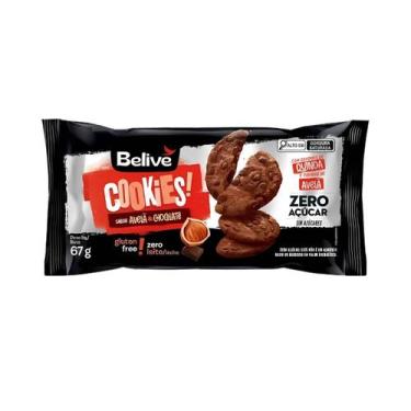 Imagem de Cookies Zero Açúcar Avelã e Chocolate Belive - 10 Unidades 67g