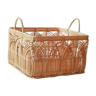 Imagem de Ｂｅｓｇａ Cesto de armazenamento cesto de lavanderia elegante e confortável versátil armazenamento recipiente organizador de brinquedos para quarto de quarto de, 40cm X 30cm X 19cm