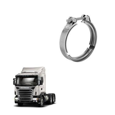 Imagem de Abraçadeira Escapamento Scania Original 4 1/2pol Inox - BRSUL