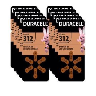 Imagem de 60 Pilhas Auditivas Nº 312 - Duracell