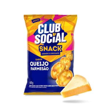 Imagem de Salgadinho Club Social Snack Queijo Parmesão 68g