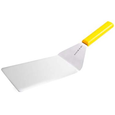 Imagem de Mundial Espátula Série 5600 – Lâmina de aço inoxidável de 20 x 10 cm com cabo amarelo ergonômico antiderrapante – Perfeito para girar, virar, servir e mexer alimentos