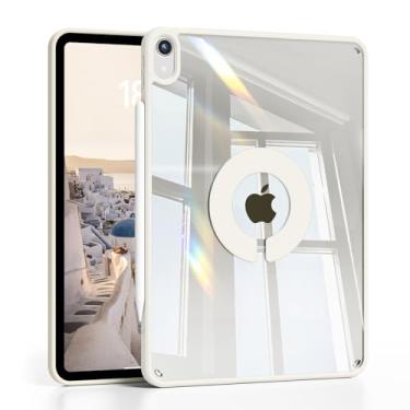 Imagem de GKABXY Capa magnética para iPad Air 11 polegadas M3/M2 (2025/2024), iPad Air 5ª/4ª geração (2022/2020) 10,9 polegadas capa traseira transparente, moldura de TPU macio e parte traseira transparente