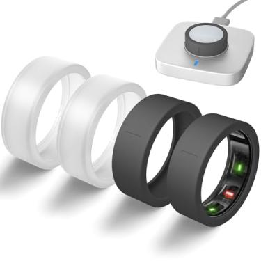Imagem de Capas ultrafinas compatíveis com Oura Ring Gen 4/Oura Gen 3, capa protetora de silicone elástico antiarranhões, acessórios para anéis inteligentes ULTRAHUMAN Ring Air/RingConn Gen 2/Air Women Men