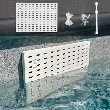 Imagem de Kit de proteção de escumadeira de piscina, rede de escumadeira de folhas, escudo coletor, sistema de rede de ação de mola, proteção de folhas, detritos evita bloqueio, fácil montagem, ajuste durável