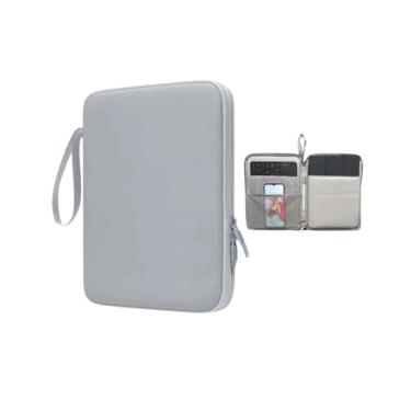 Imagem de Capa Case Para Tablet Compatível Galaxy Tab S6 Lite A9 Plus S9 Fe de 11 Polegadas iPad 7/8/9 e 10ª 10.9 Reforçada Anti Impacto Resistente a água (Cinza)