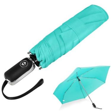 Imagem de Guarda-chuva LEAGERA Compact Travel 42 polegadas impermeável verde cla