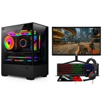 Imagem de PC Gamer Completo Intel Core i5 Memoria Ram 16GB SSD 240GB Monitor HDMI Polegadas Kit Gamer