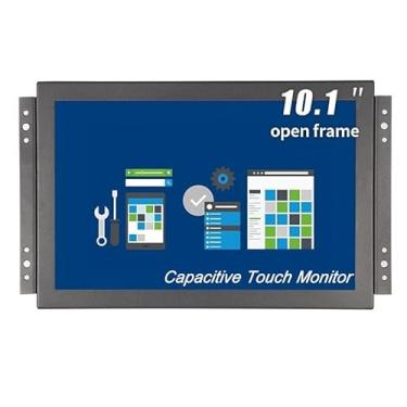 Imagem de Monitor de tela sensível ao toque capacitiva industrial de 10,1 polegadas com moldura aberta de 10,1 polegadas, alto brilho, compatível com HDMI/VGA/USB/BNC com alto-falantes, tela LCD 1280 x 800