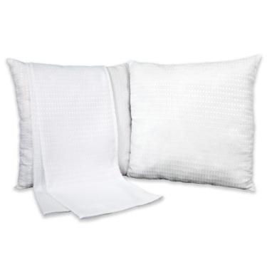 Imagem de Kit 1 Peseira SOLTEIRO + 1 Capa de Almofadas 40cm x 40cm Piquet Favinh