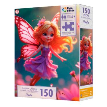 Imagem de Quebra-Cabeça Fada 150 Peças Meninas Presente -  Pais & Filhos