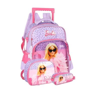 Imagem de Kit Barbie Mochila De Rodinhas+Lancheira+Estojo - Vioeta