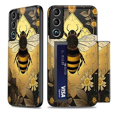 Imagem de WZCJDHMJ Capa carteira para Samsung Galaxy S22 Plus 5G com suporte para cartão, capa protetora à prova de choque com duas camadas rígidas e ocultas de TPU (poliuretano termoplástico) macio, à prova de